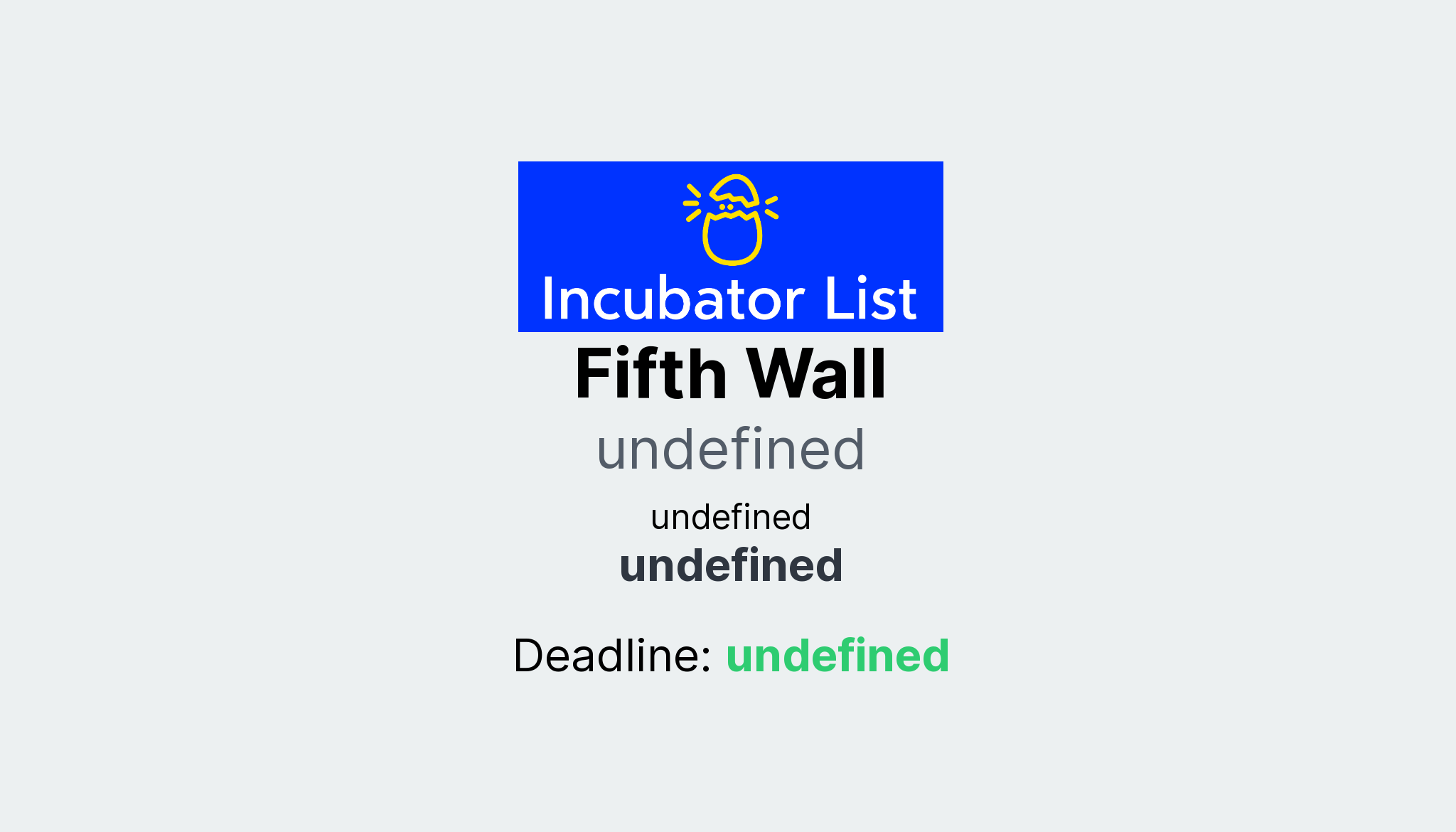 Fifth Wall Key Information